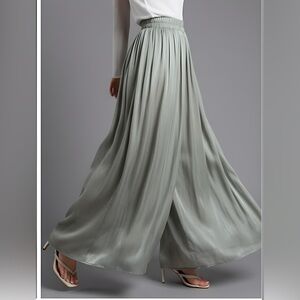 Shimmer Sage Wide Leg Pant